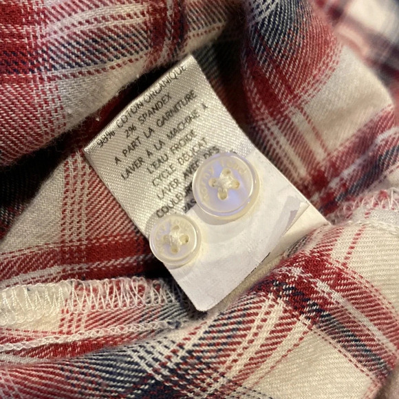 Horny Toad Women’s Small Plaid Casual Button Down Long Sleeve Chest Pockets - Picture 9 of 9